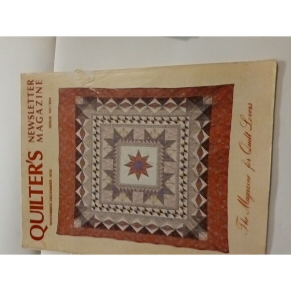 Quilter’s Newsletter Magazine-Lot Of 7 From 1978 - Picture 2 of 13